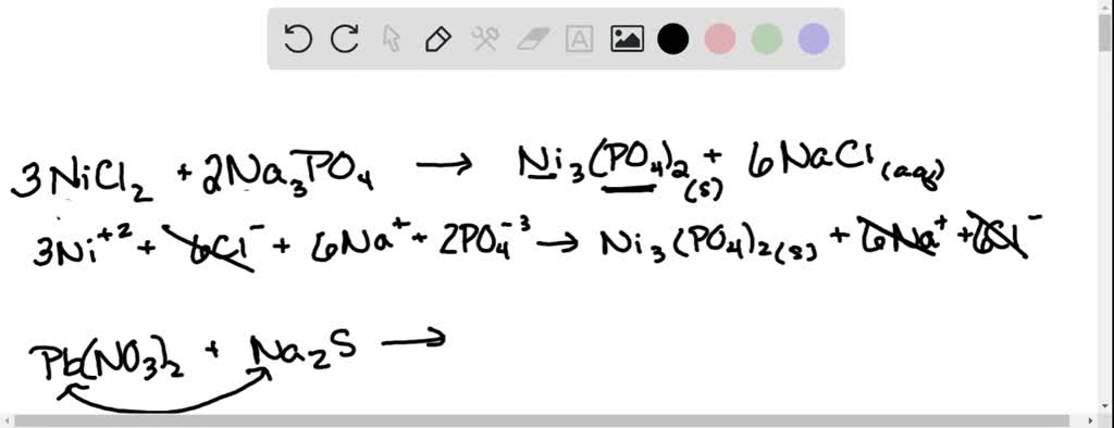 SOLVED: Using the solubility table, write the balanced molecular and ...