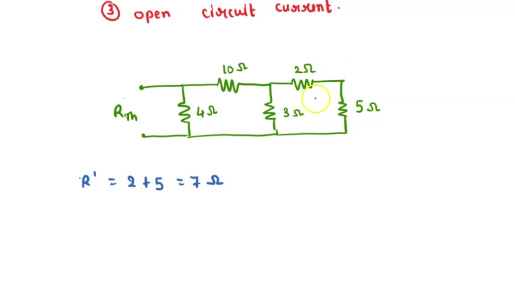 SOLVED: For The Circuit Shown Below: A) Use Node-voltage Analysis To ...