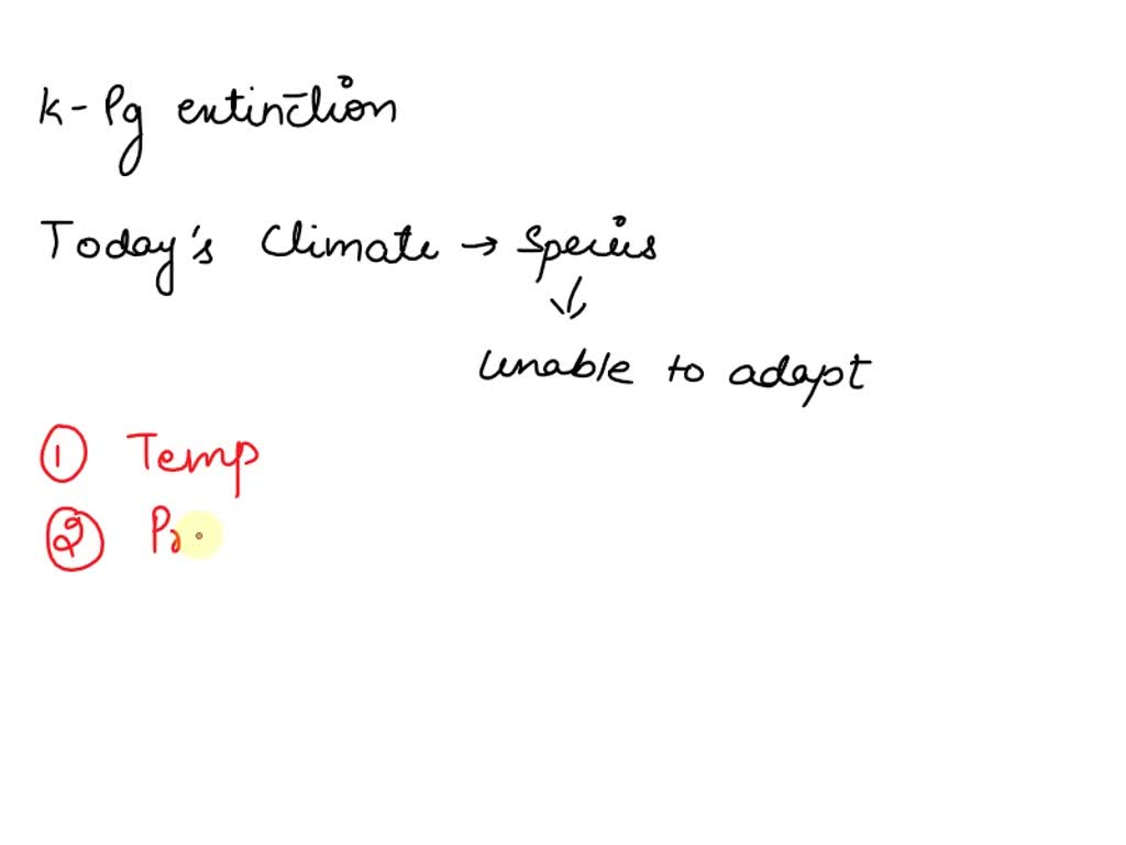 SOLVED: How is climate change today similar to the major K-Pg ...