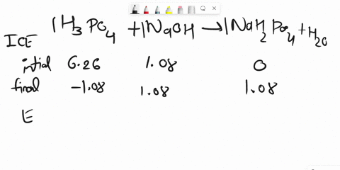 what-is-the-ph-of-a-buffer-that-results-when-626-mole-of-h3po4-is-mixed-with-108-mole-of-naoh-and-diluted-with-water-to-100-l-the-acid-dissociation-constants-of-phosphoric-acid-are-ka1-75-10-79864