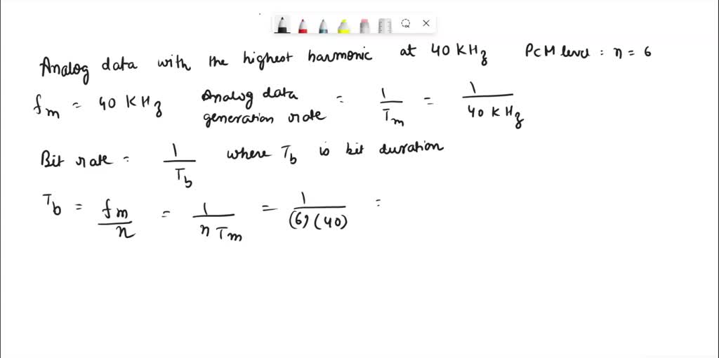 Analog data with the highest harmonic at 40 kHz generated by a sensor ...