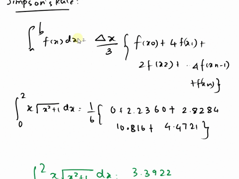 using-the-trapezoidal-rule-and-simpsons-rule-in-exercises-3-14-use-the-trapezoidal-rule-and-simpsons-rule-to-approximate-the-value-of-the-definite-integral-for-the-given-value-of-n-round-you-69214