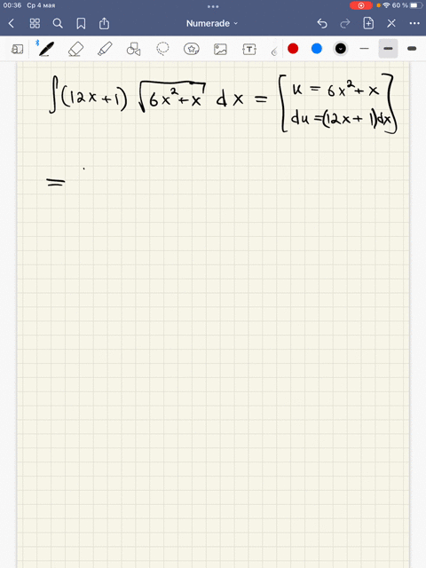 use-the-substitution-u-6x2-x-to-evaluate-the-indefinite-integral-below-jazx-1v6x2-x-dx-write-the-integrand-in-terms-of-u-fazx1-6x2-x-dx-du-evaluate-the-integral-fazx16x2x-dx-40955