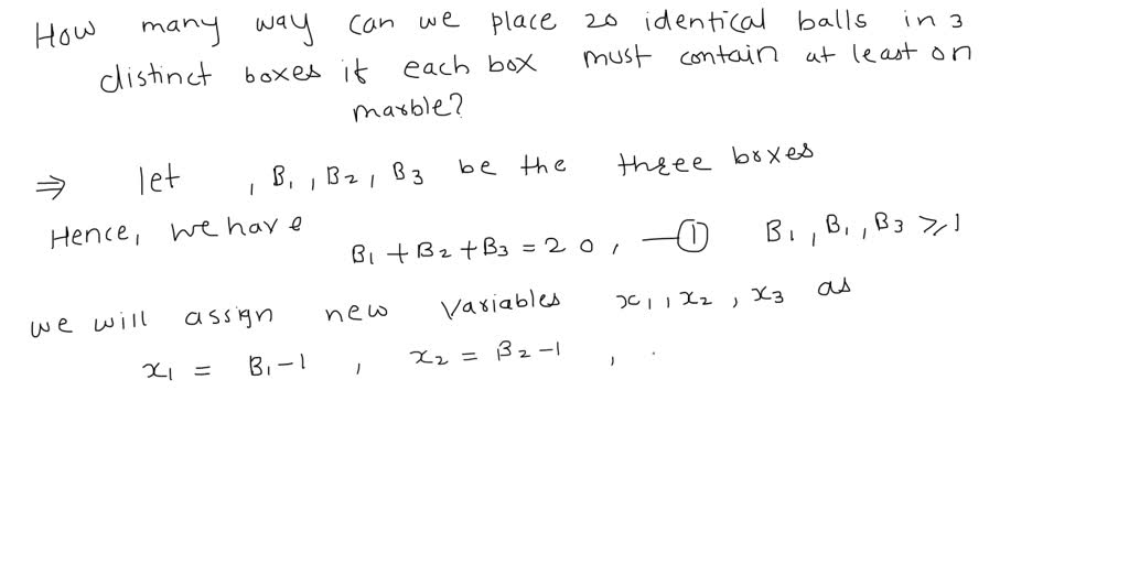 SOLVED Texts 15 identical balls are placed in three boxes labeled 1