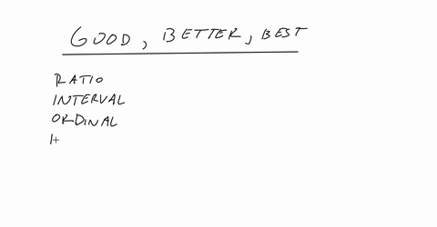 question-11-determine-which-of-the-four-levels-of-measurement-nominal-ordinal-interval-ratio-is-most-appropriate_-survey-responses-of-good-better-best-ralio-nominal-ordinal-interval-55871