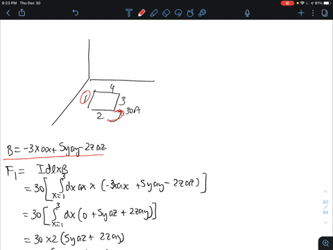 the-magnetic-flux-density-in-region-of-free-space-is-given-as-b-_xax-syay-27az-t-find-the-total-force-on-the-rectangular-loop-shown-in-fig-2-if-it-lies-in-the-plane-z-0-and-is-bounded-by-x-t-65246