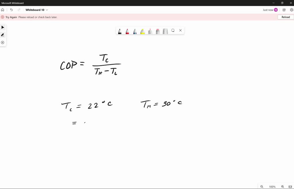 SOLVED Estimate the maximum possible COP of a household air