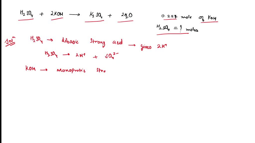 A Student Carried Out A Titration Using H2so4 And Koh The Balanced A Student Carried Out A Titration Using H2so4 And Koh The Balanced