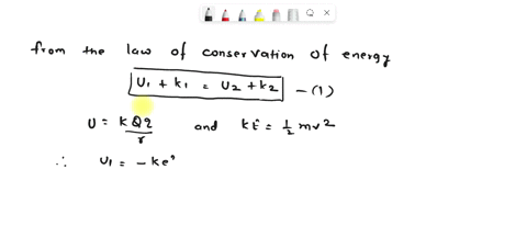 situation-two-electrons-each-with-mass-m-and-charge-q-are-released-from-positions-very-far-from-each-other-with-respect-to-a-certain-reference-frame-electron-a-has-initial-nonzero-speed-v-to-25984
