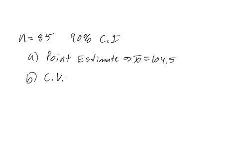 an-iq-test-was-given-to-a-simple-random-sample-of-85-people-in-a-certain-town-the-sample-mean-score-was-1045-with-a-standard-deviation-of-12-it-is-desired-to-construct-a-90-confidence-interv-67367