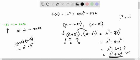for-the-following-polynomial-one-zero-given-find-the-remaining-zeros-fx-x4-55x-576-8i-i5-zero_-list-the-remaining-zeros-other-than-simplify-your-answer-type-an-exact-answer-using-radicals-ad-72764