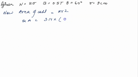 a-small-circular-coil-of-25-turns-of-wire-lies-in-a-uniform-magnetic-field-of-05t-such-that-the-normal-to-the-plane-of-the-coil-makes-an-angle-of-60-degrees-with-the-direction-of-b-the-radiu-29094