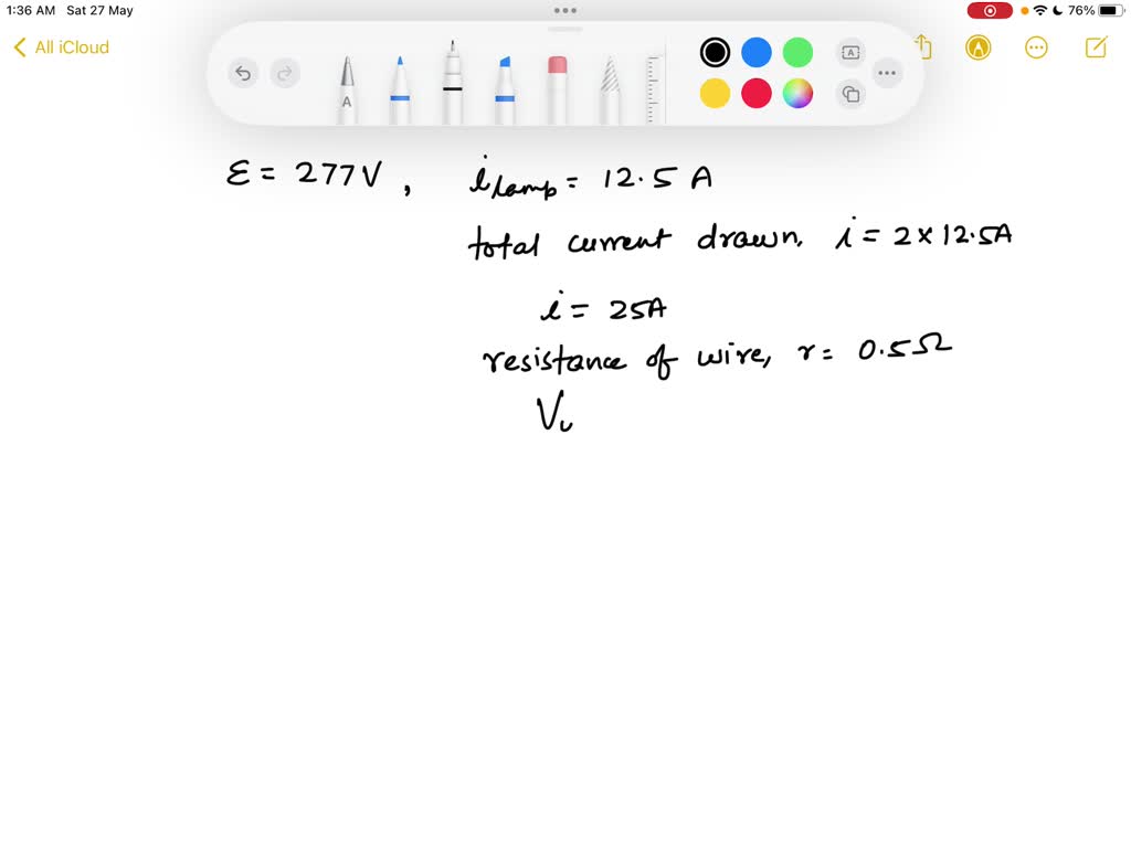 Two rows of fluorescent lamps are installed in an office on the same