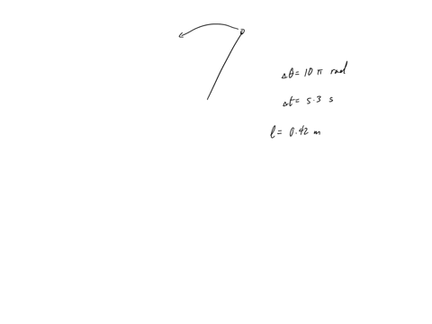 a-rock-tied-to-the-end-of-string-swings-at-a-constant-angular-rate-you-measure-the-rock-to-pass-through-10-radians-in-530-seconds-if-the-length-of-the-string-042-meters-in-length-what-is-the-29445
