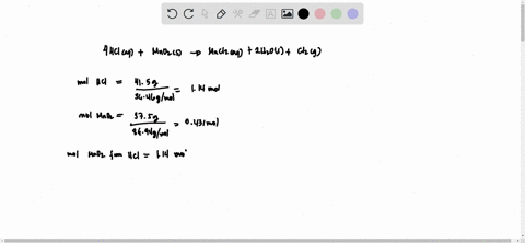 chlorine-gas-can-be-prepared-in-the-laboratory-by-the-reaction-of-hydrochloric-acid-with-manganeseiv-oxide-4hclaqmno2smncl2aq2h2olcl2g4hclaqmno2smncl2aq2h2olcl2g-a-sample-of-375-g-mno2375-g-38467