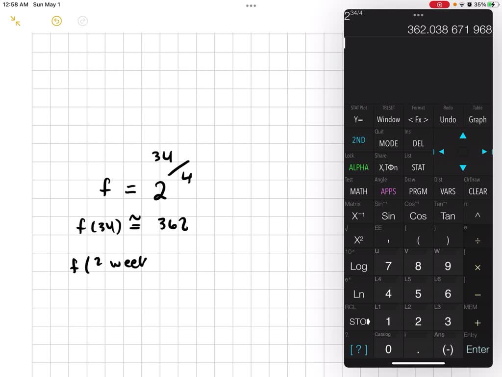 SOLVED The doubling time of a population of flies is 5 hours. By what