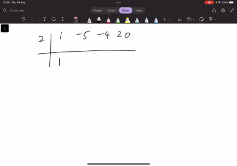 fx-x3-5x2-4x20-a-use-synthetic-divisiin-to-test-sevweal-possible-rational-zeros-in-order-to-identify-one-actual-zero-one-rational-zero-of-the-given-function-is-simplify-your-answer