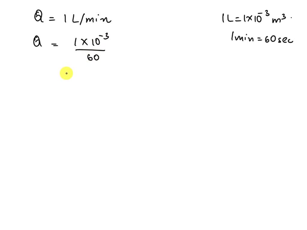 SOLVED The piping system in a dairy must deliver 1.0 L/min of 20Â°C