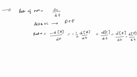 The reaction of a b and c occurs according to the reaction a...