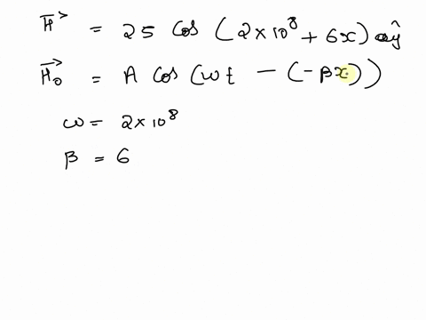 1the-magnetic-field-component-of-an-em-wave-propagating-a-nonmagnetic-medium-uuo-is-h25cos2108t6xay-mam-determine-athe-direction-propagation-of-wave-bthe-permittivity-medium-of-the-cthe-elec-39975
