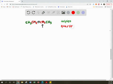 a-the-combinations-of-peaks-that-appears-in-the-1h-nmr-spectrum-of-diethyl-ether-ch3ch2och2ch3-is-triplet-and-a-quartet-1-draw-the-condensed-formula-ch3ch2och2ch3-2-locate-and-placed-the-tri-17478