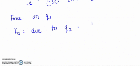 three-point-charges-are-on-the-x-axis-q1-60-c-is-at-x-30-m-q2-7-c-is-at-the-origin-and-q3-3-c-is-at-x-30-m-find-the-force-on-q1-77316