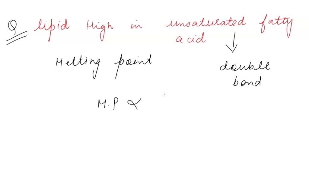 SOLVED A lipid bilayer that is high in unsaturated fatty acids will