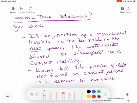 your-answer-is-incorrect-which-of-the-following-statements-is-true-a-non-current-liability-is-an-obligation-that-is-expected-to-be-paid-within-one-year-if-any-portion-of-a-non-current-liability-is-to