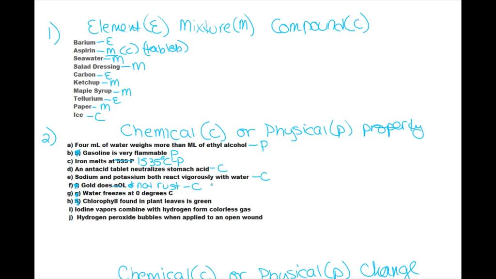 SOLVED Assignment 3. Postlab questions 1, Indicate whetherthe following are Elements (E