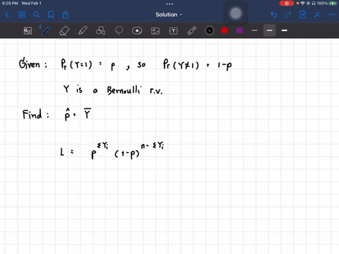 let-y-be-a-bernoulli-random-variable-with-success-probability-py1p-and-lety1-yn-be-iid-draws-from-this-distribution-let-p-be-the-fraction-of-successes-1s-in-this-sample-ashow-p-y
