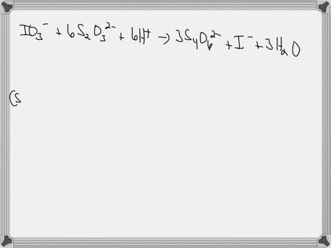 a-1000-ml-sample-of-a-00192-m-solution-of-kio3-is-reacted-with-an-excess-of-ki-it-requires-2668-ml-of-na2s203-solution-to-titrate-the-i3-ions-present-what-is-the-molarity-of-the-na2s203-solu-87095