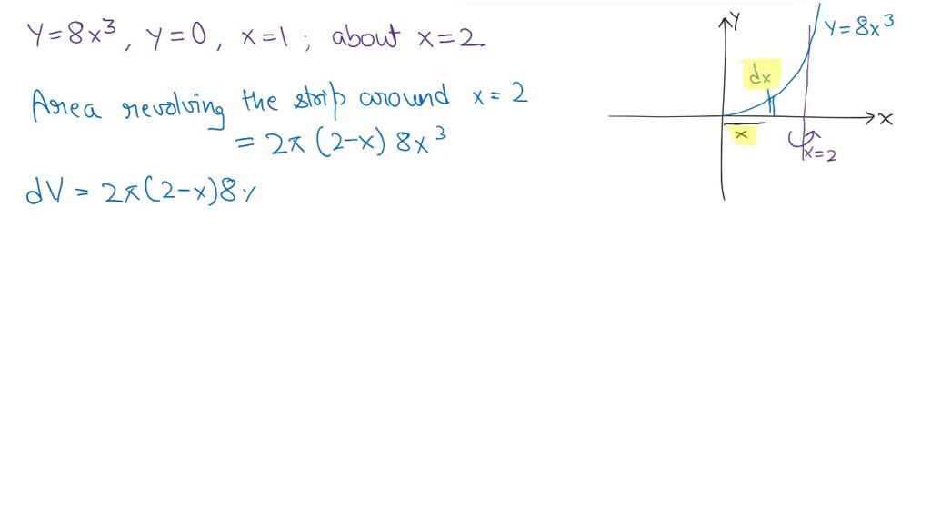 SOLVED: Find the volume V of the solid obtained by rotating the region ...