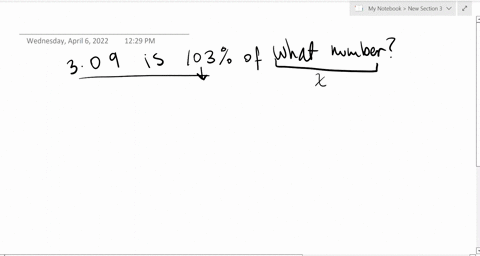 309-is-103of-what-number