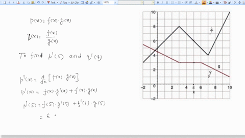 use-the-graph-of-f-and-g-px-fxgx-fx-qx-gx-a-find-p-5-p5-x-b-find-94-94-x-42295