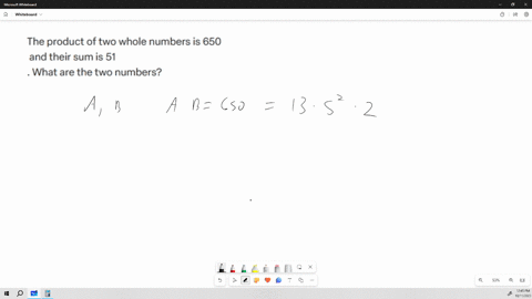 the-product-of-two-whole-numbers-is-650-and-their-sum-is-51-what-are-the-two-numbers