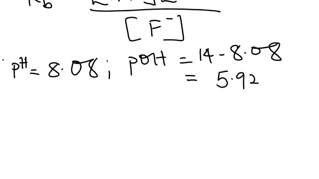 SOLVED An unknown salt is either NaF, NaCl, or NaOCl. When 0.050 mol