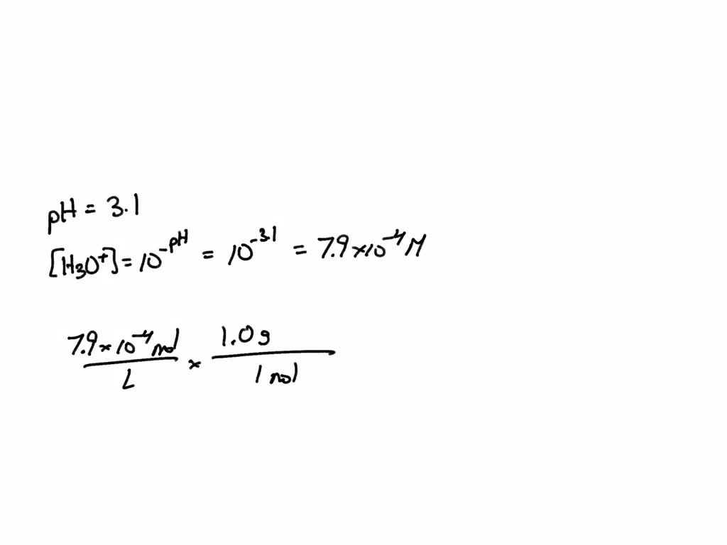 Solved: The Ph Of Grapefruit Juice Is About 3.1 Find Its Hydrogen Ion 