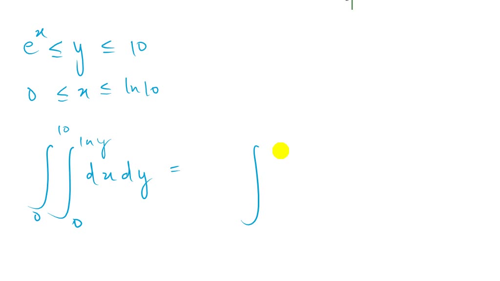 SOLVED: Sketch the region of integration for the following integral ...