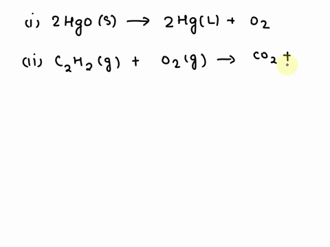 q6-1-express-the-following-reactions-in-the-form-of-chemical-equations-and-balance-them-make-an-equation-as-informative-as-you-can-a-when-solid-mercury-ii-oxide-is-heated-liquid-mercury-and-74192
