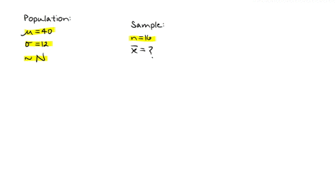 sample-n-16-scores-is-selected-from-a-normal-population-wuth-u-40-and-o-12-describe-the-distribution-of-sample-means-that-contains-the-mean-for-the-sample-74723