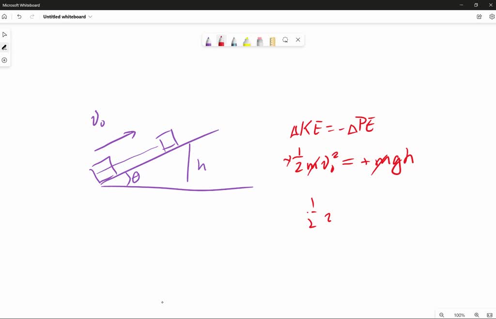 SOLVED A block slides with constant velocity down an inclined plane