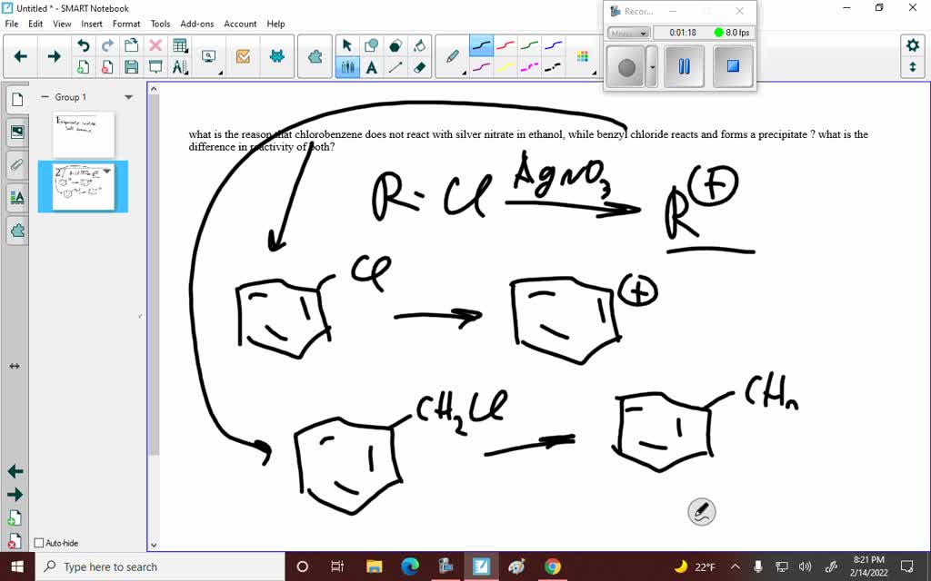 SOLVED: what is the reason that chlorobenzene does not react with ...