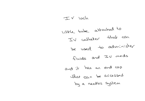 the-rn-is-discussing-an-iv-lock-with-the-student-nurse-which-statements-made-by-a-student-nurse-indicates-a-heed-for-further-discussion-seiect-all-that-opply-it-is-a-long-iv-line-that-is-attached-to-a
