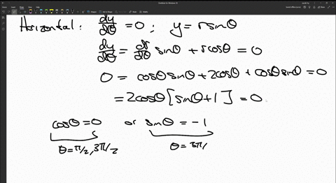 find-the-points-on-the-given-curve-where-the-tangent-line-is-horizontal-or-vertical-assume-0-2-enter-your-answers-as-a-comma-separated-list-of-ordered-pairs-r-2-sin-horizontal-tangent-r-vert-54119