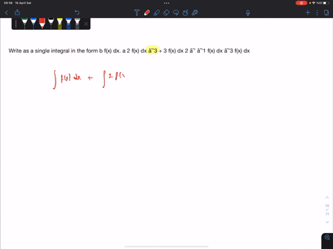 write-as-a-single-integral-in-the-form-b-fx-dx-a-2-fx-dx-3-3-fx-dx-2-1-fx-dx-3-fx-dx-64787