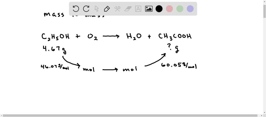 SOLVED: Wine goes bad soon after opening because the ethanol (CH3CH2OH ...