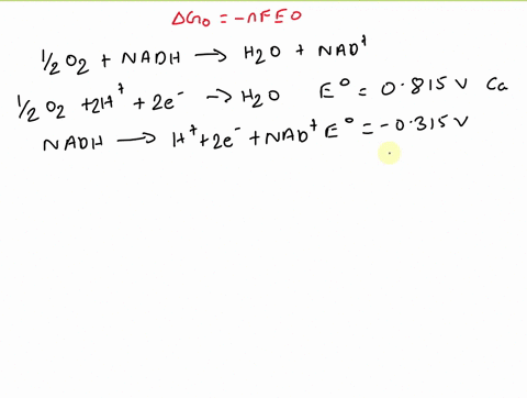 calculate-the-standard-free-energy-change-for-the-reduction-of-o2-by-nadh-the-relevant-standard-reduction-potentials-for-the-two-half-reactions-are-e-v-12-o2-2-h-2-e-o-h2o-0815-nad-h-2-e-o-n-32556