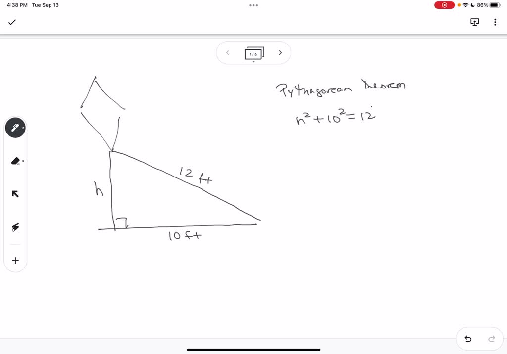 SOLVED A kite flying in the air has a 12ft line attached to it. Its