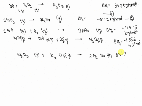 for-questions-10-12-consider-applying-hess-law-to-the-following-overall-reaction-n2o3g-n2o5g-2-n2o4g-given-the-following-information-reaction-1-nog-no2g-n2o3g-h1-398-kjmol-reaction-2-2-no2g-67464
