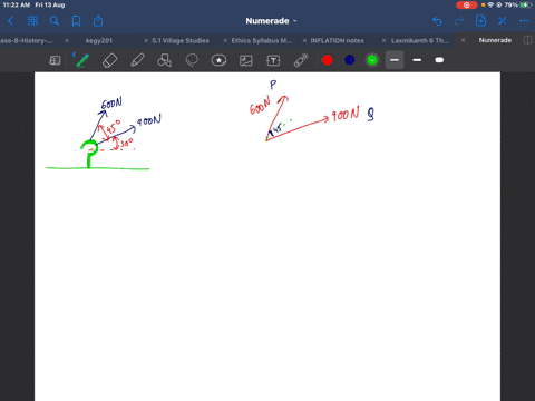 two-forces-are-applied-as-shown-to-a-hook-determine-graphically-the-magnitude-and-direction-of-their-resultant-using-a-the-parallelogram-law-b-the-triangle-rule